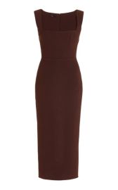 Steel Stretch-Crepe Midi Dress By Alex Perry at Moda Operandi