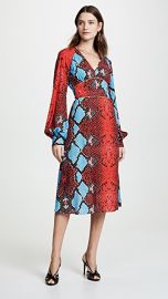 Stella Jean Snake Print V Neck Dress at Shopbop