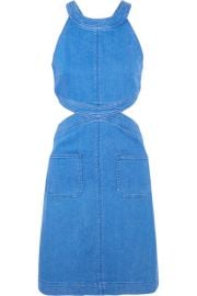 Stella McCartney   Cutout stretch-denim dress at Net A Porter