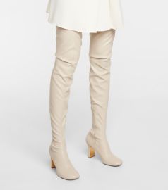 Stella McCartney - Ivy faux leather over-the-knee boots at Mytheresa