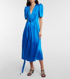 WornOnTV: Nicole Wallace’s blue satin dress on The View | Clothes and ...