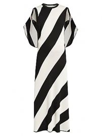 Stella McCartney - Sleeveless Striped Cape-Back Knit Maxi Dress at Saks Fifth Avenue