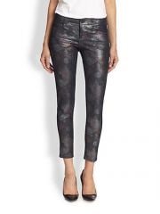 Stella McCartney - The Skinny Metallic Printed Ankle Jeans at Saks Fifth Avenue