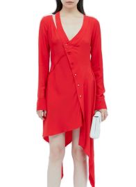 Stella McCartney Asymmetric Seam Cut Out Dress at Cettire