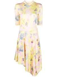 Stella McCartney Asymmetric floral-print Dress - at Farfetch