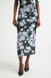 Stella McCartney Bunch of Roses Mesh Midi Skirt at Nordstrom
