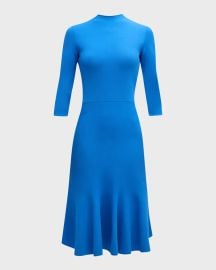 Stella McCartney Compact Knit Midi Dress with Open Back at Neiman Marcus