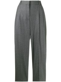 Stella McCartney Cropped Tailored Trousers Grey at Farfetch