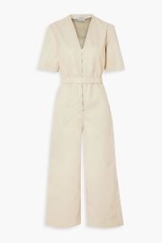 Stella McCartney Cropped belted faux leather jumpsuit at The Outnet