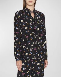 Stella McCartney Ditsy Floral Printed Button-Front Shirt at Neiman Marcus