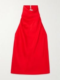 Stella McCartney Draped Satin Halterneck Top at Net a Porter