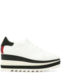 Stella McCartney Elyse Striped Platform Sole Sneakers - at Farfetch