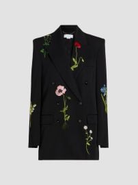 Stella McCartney Floral Embroidered Boyfriend Blazer | Saks Fifth Avenue at Saks Fifth Avenue