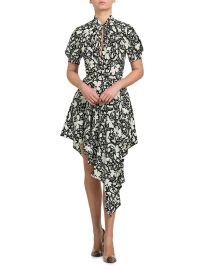 Stella McCartney Floral Silk High Low Mini Dress at Saks Fifth Avenue