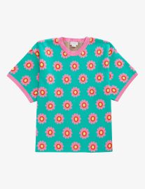 Stella McCartney Floral print cotton knit T shirt at Selfridges