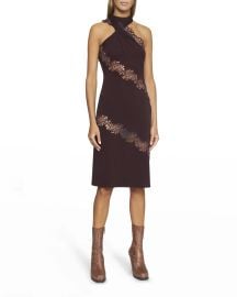 Stella McCartney Halter Lace Midi Dress at Neiman Marcus