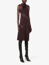 Stella McCartney Halter Lace Midi Dress at Selfridges