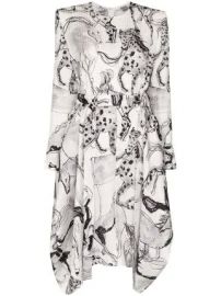 Stella McCartney Kalyn horse-print dress Kalyn horse-print dress at Farfetch