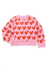 Stella McCartney Kids Little Girls amp Girls Heart Print Sweatshirt  SaksFifthAvenue at Saks Fifth Avenue