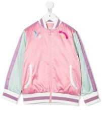 Stella McCartney Kids Rainbow-embroidered Bomber Jacket - at Farfetch