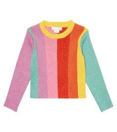 Stella McCartney Kids Striped cotton blend sweater at Mytheresa