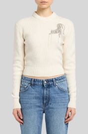 Stella McCartney Leopard Embroidered Jumper at Elle Online