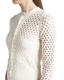 Stella McCartney Mesh Knit Crop Cardigan at Neiman Marcus