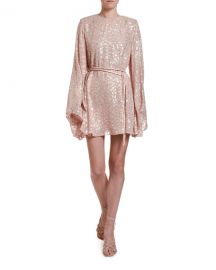 Stella McCartney Metallic Animal-Spot Jacquard Silk Mini Dress at Neiman Marcus