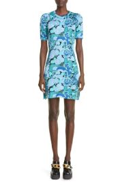 Stella McCartney Metallic Floral Jacquard Minidress at Nordstrom