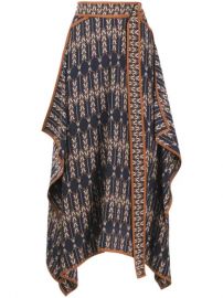 Stella McCartney Norah Patterned Asymmetric Wrap Skirt - Farfetch at Farfetch