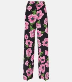 Stella McCartney Poppy floral wide leg pants at Mytheresa