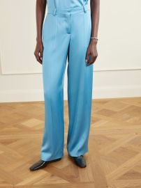Stella McCartney Satin Straight Leg Pants at Net a Porter