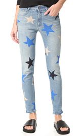 Stella McCartney Skinny Boyfriend Star Print Jeans at Shopbop