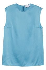 Stella McCartney Sleeveless Crepe Back Satin Top at Nordstrom
