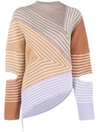 Stella McCartney Stella By Stella 3D Stripes Wool Sweater - at Farfetch