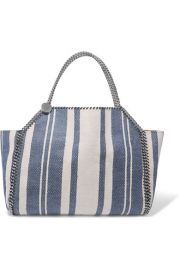 Stella McCartney Striped Falabella Tote at Net A Porter