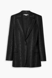 Stella McCartney Striped metallic wool blend twill blazer at The Outnet