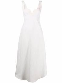 Stella McCartney Sweetheart neck midi dress at Farfetch