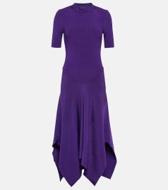 Stella McCartney Technical Rib Knit Midi Dress at Mytheresa