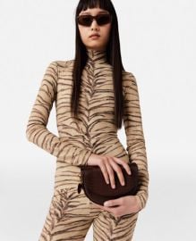 Stella McCartney Tiger Print High Neck Top at Stella McCartney