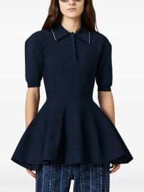 Stella McCartney button-placket Polo Top | Blue | FARFETCH at Farfetch