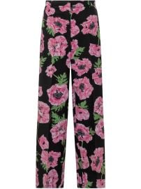 Stella McCartney floral-print Trousers Pink at Farfetch