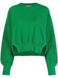 Stella McCartney logo-patch Cropped Jumper - at Farfetch