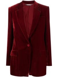 Stella McCartney one-button Boyfriend Velvet Blazer - at Farfetch