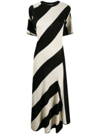 Stella McCartney striped-knit cape-style Midi Dress - Farfetch at Farfetch