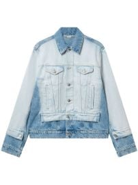 Stella McCartney two-tone Denim Jacket Blue at Farfetch