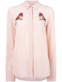 Stella Mccartney embroidered robin crystal shirt at Farfetch