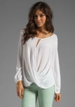 Stella Wrap blouse by Ella Moss at Revolve