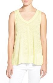 Stem Flowy Lightweight V-Neck Tank at Nordstrom