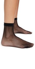 Stems Micro Fishnet Sneaker Socks Black One Size at Shopbop